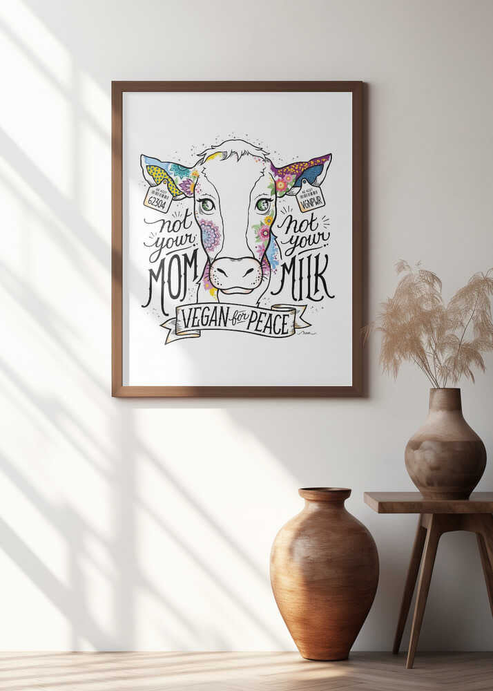 Colorful Cow Message