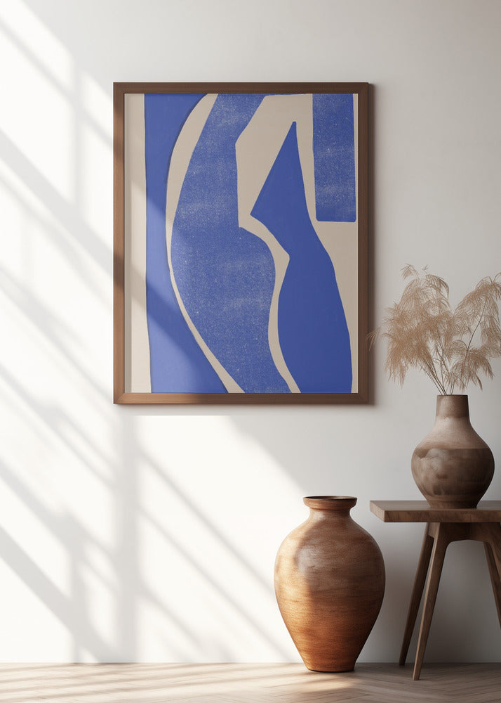 Blue Geometric Shapes