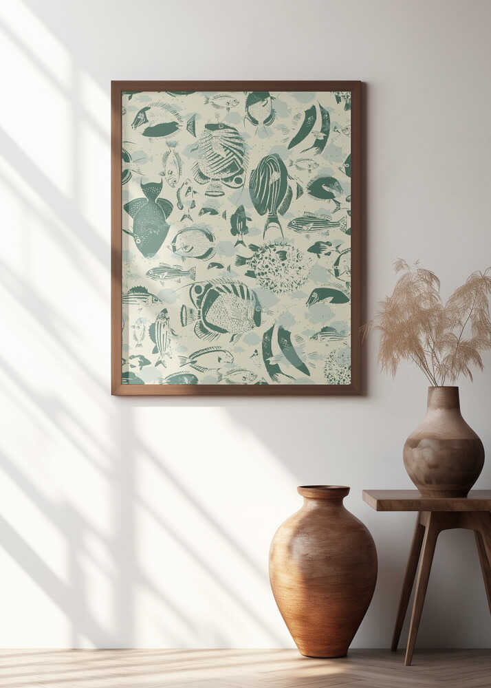 deep ocean fish family light pattern