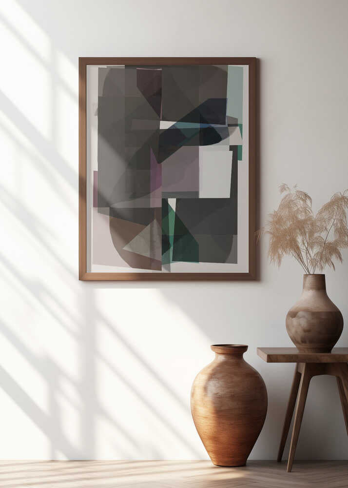 Depth and Shadow: A Moody Abstract Composition