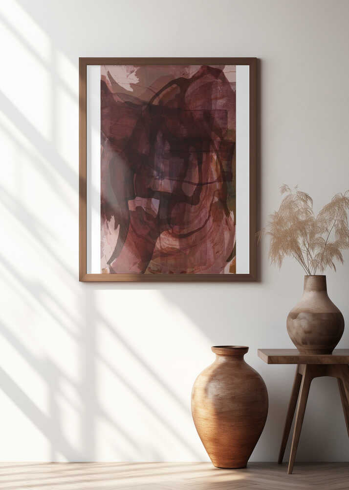 Muted Merlot: Organic Abstraction No.1