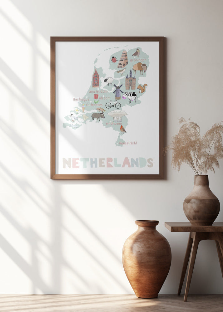 The Netherlands Illustration by Artist Carla Daly