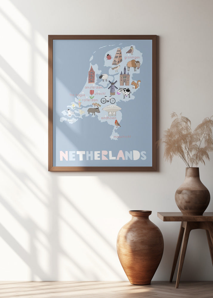 The Netherlands Illustration by Artist Carla Daly