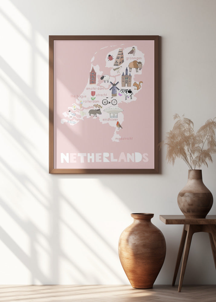The Netherlands Illustration by Artist Carla Daly