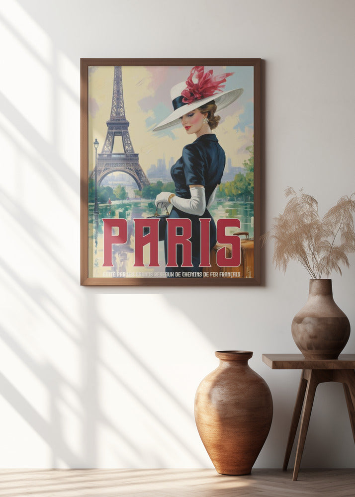 Paris Vintage Travel Poster
