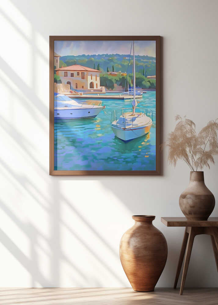 Sailboats In the Harbor