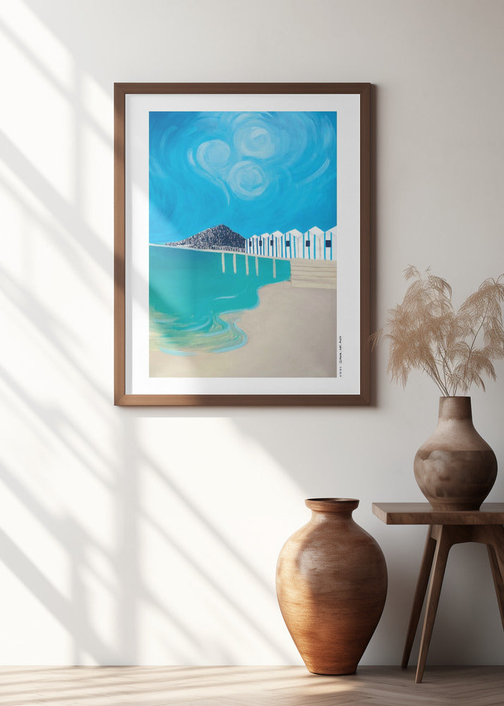 Amalfi Coast, Naples and Capri Italian Seaside Art Print 30x40