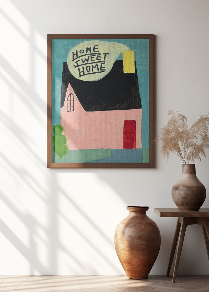 Pink House Home Sweet Home