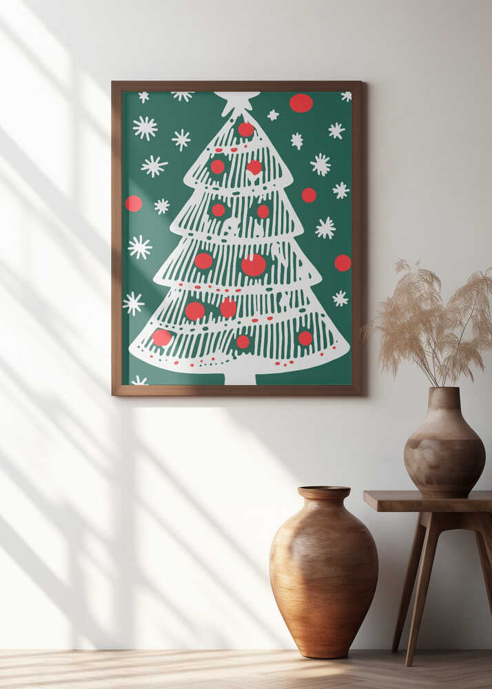 Festive Fir & Snowflakes Holiday