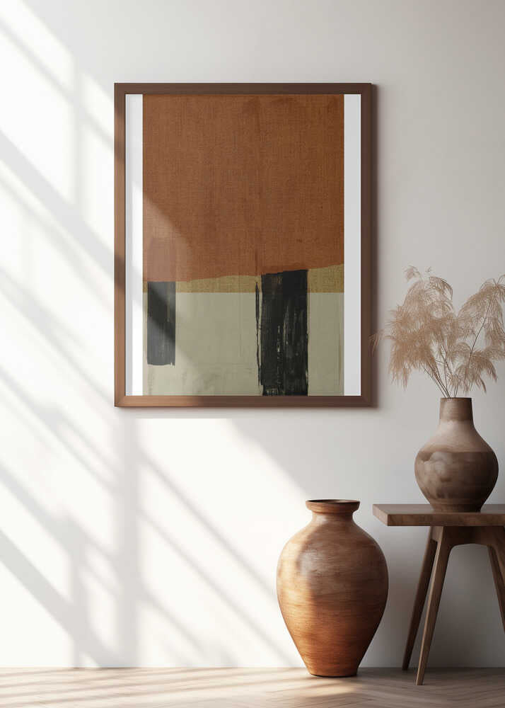 Burnt Sienna Abstraction