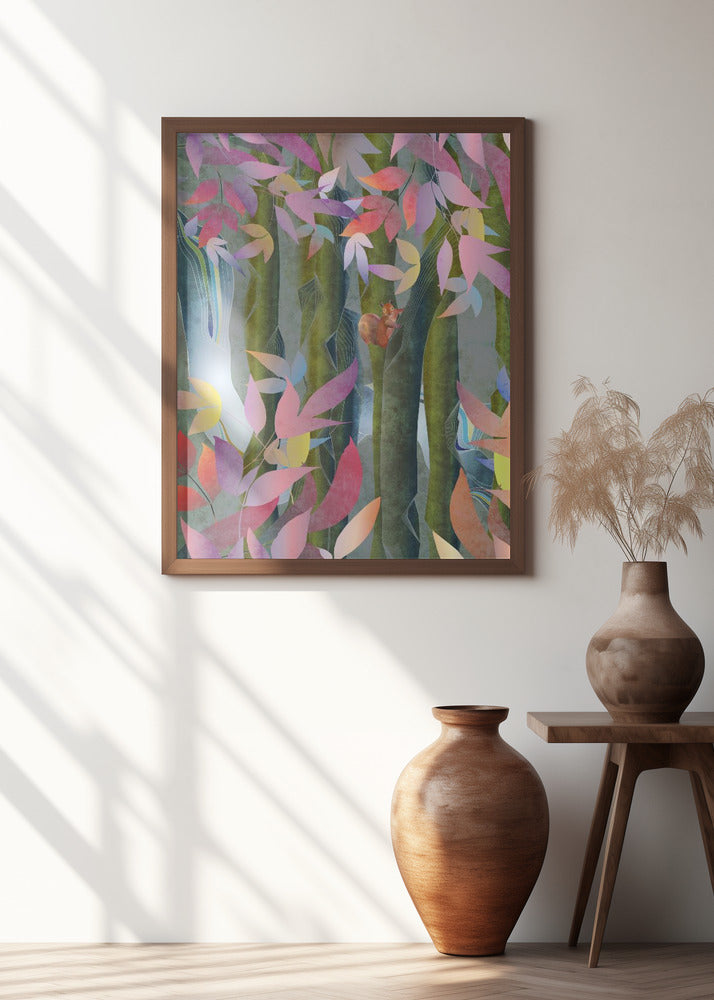 Autumn By a Waterfall