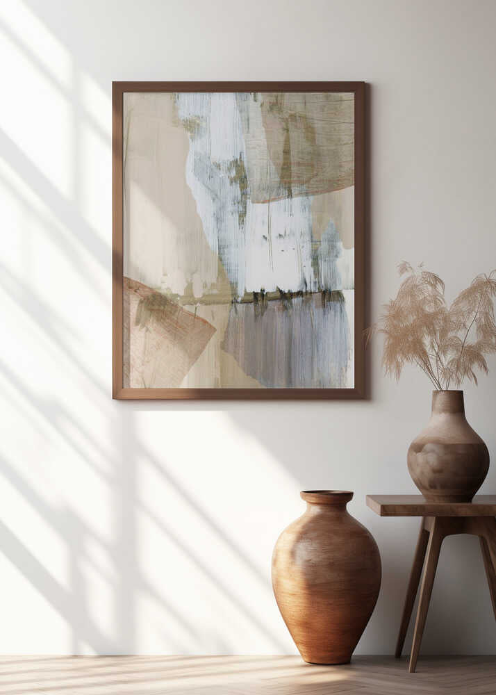 Light Tones Abstract with Brushstrokes