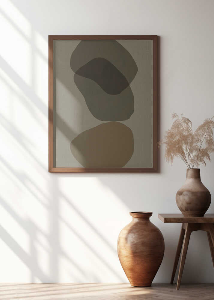 Floating Shapes in Earthy Browns