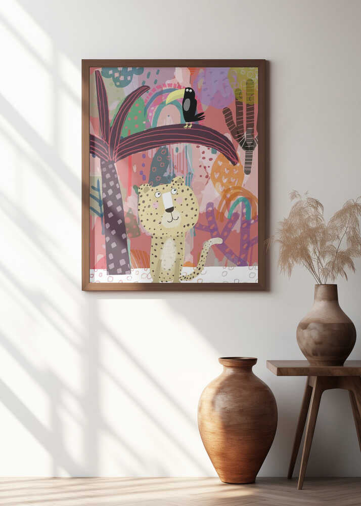 Cheetah with Toucan Jungle Fun