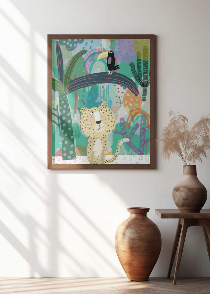 Cheetah with Toucan Jungle Fun