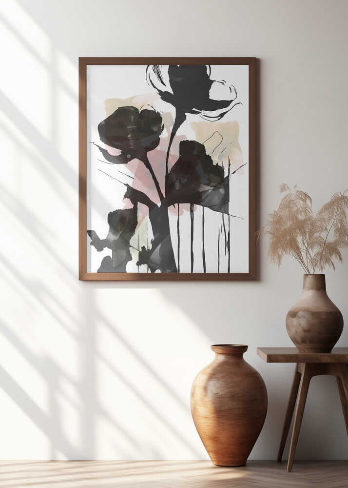 Black Floral Study No.1