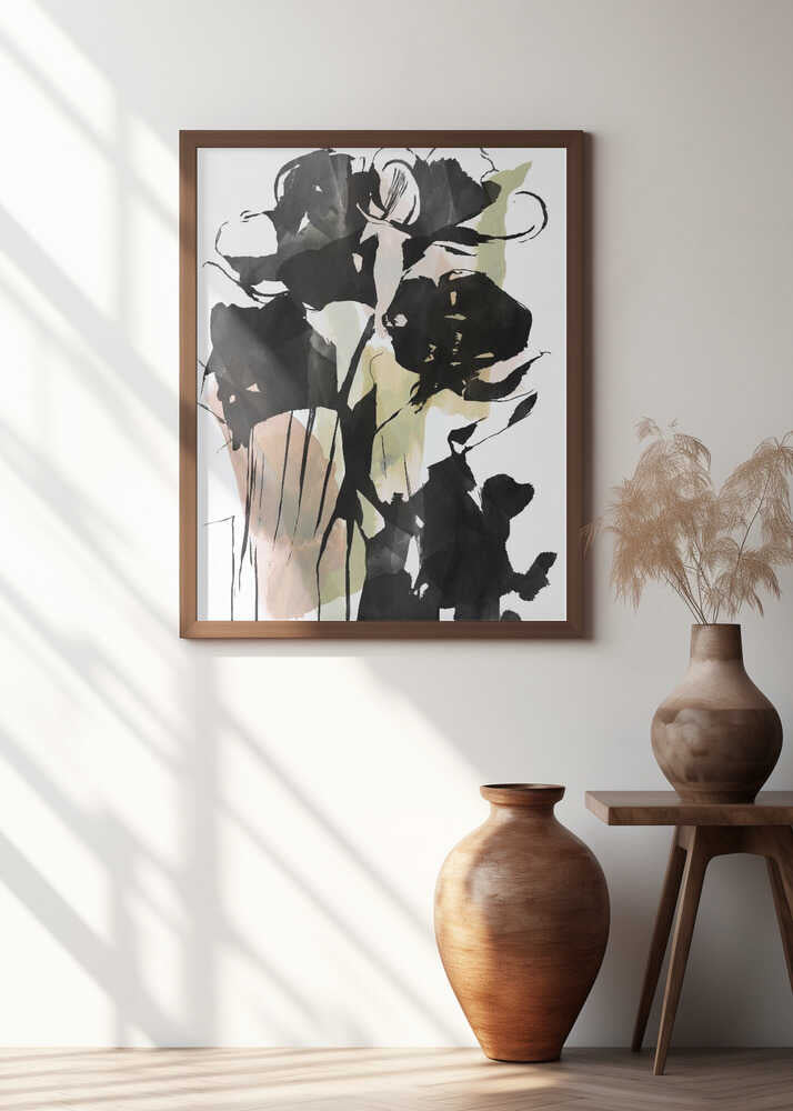 Black Floral Study No.2