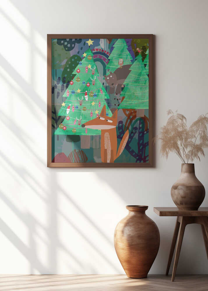 Christmas Forrest Animal Friends