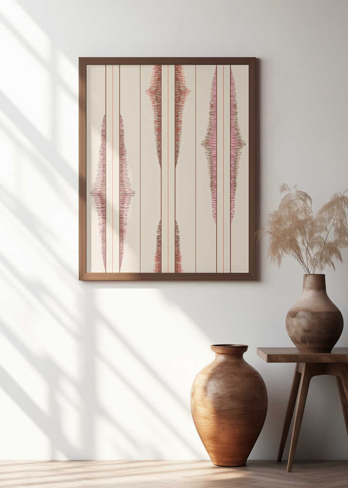 Boho ikat stripes pattern