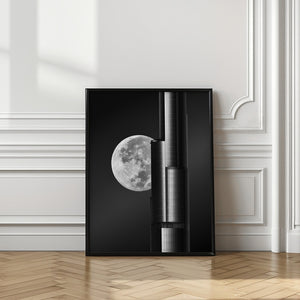 Art Prints of Super moon Burjkhalifa