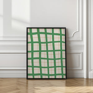 Art Prints of Green Grid