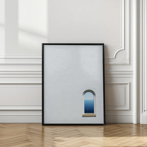 Art Prints of Ocean view white