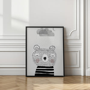 Canvas Art Print I Love Snow