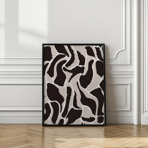 Art Prints of Beige And Brow Animal Pattern
