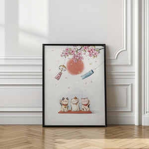Canvas Art Print Lucky Cat