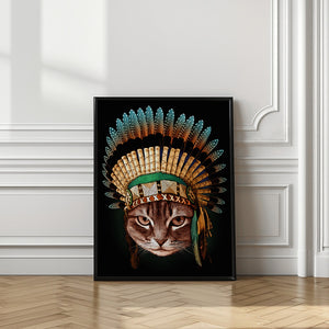 Canvas Art Print chief cat