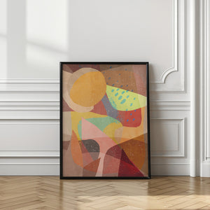 Art Prints of Pastel Shapes & Watermelon