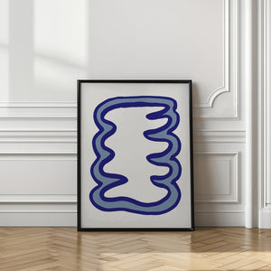 Art Prints of Blue Organic