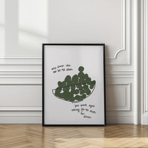Art Prints of Olives for Dinner