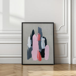 Art Prints of Pink Black and Grey 1