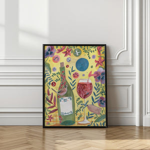 Art Prints of Mermaid Wine