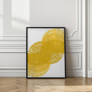 Art Prints of Yellow Circle Fans 1