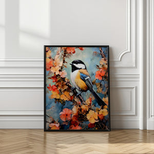 Art Prints of Chickadee bird animal