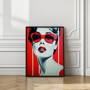 Art Prints of Lady In Red