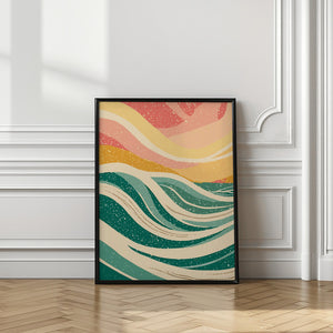 Art Prints of Abstract Sea Waves