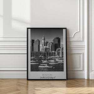 Art Prints of In focus: BOSTON Skyline North End & Waterfront