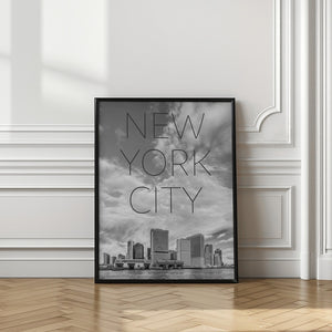 Art Prints of LOWER MANHATTAN and Whitehall Terminal | Text & Skyline