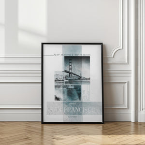 Art Prints of Poster Art SAN FRANCISCO Presidio | turquoise marble