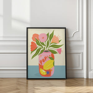 Art Prints of Flowers in Can