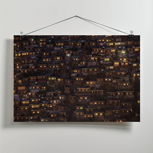 Art Prints of Larung Gar Night (Tibet)