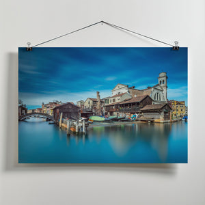 Art Prints of Gondola workshop in Venice
