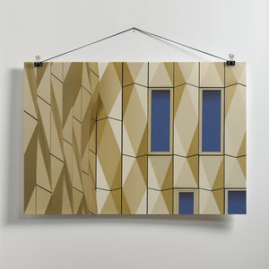 Art Prints of Golden facade