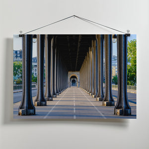 Art Prints of Bir Hakeim bridge perspective Paris