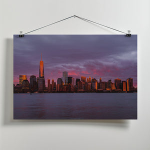Art Prints of New York City Sunset