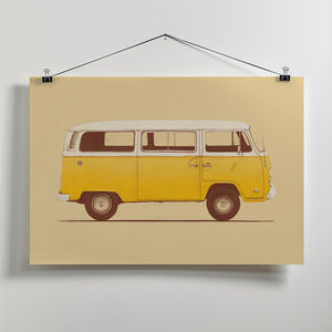 Art Prints of Yellow Van