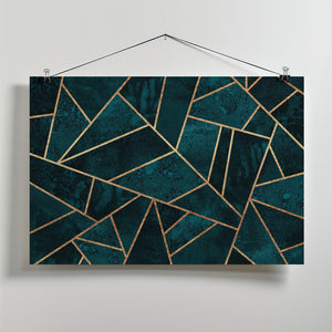Art Prints of Deep Teal Stone